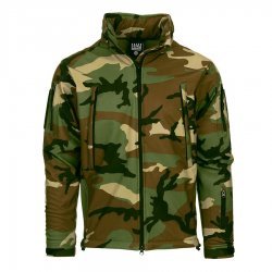 101-INC Softshell Jack Tactical woodland camouflage