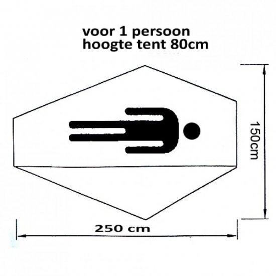 Mil-Tec 1-persoons tent Recom