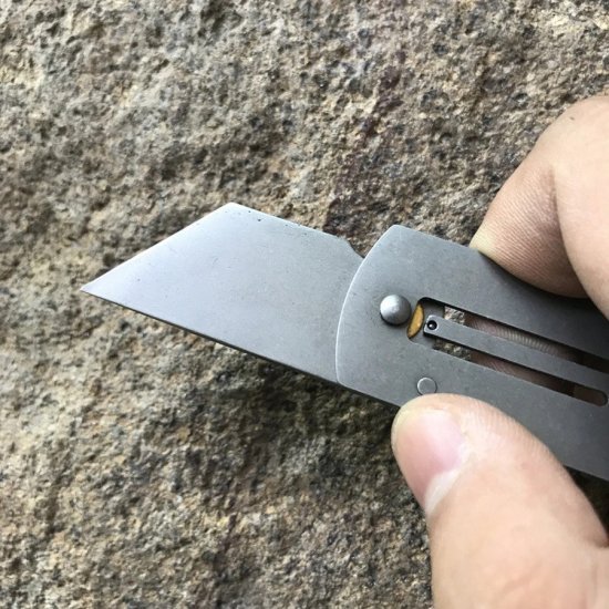 Mini Zakmes | Sleutelhanger RVS | EDC