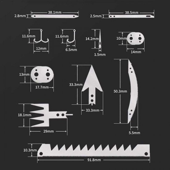 Survival Card | Multitool-22 in 1 voor Vissen & Jacht, RVS | EDC