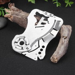 Survival Card Multitool 9 in 1 Wolvenkop RVS | EDC